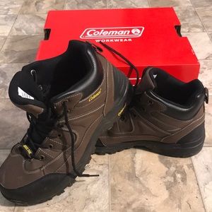 Coleman workwear steel toe men’s boots wore once.